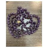 14 Karat Gold and Amethyst Beaded Necklace