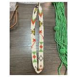 Beaded Hat Band with Colorful Tribal Patterns