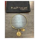 Alex and Ani Anchor Charm Bracelet in Gold-Tone