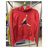 Red Jordan Hoodie with Jumpman Logo
