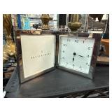 Pottery Barn Silver Folding Travel Clock