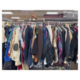 Clothing Rack With Mixed Brands and Sizes