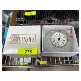 Starr Classics Quartz Clock in Crystal Base
