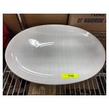Large White Oval Syracuse China Platter