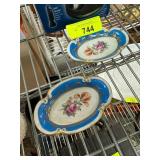 Two Von Kenneberg Floral Porcelain Dishes