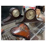 Two Mantle Clocks and One Wall Clock