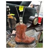 Boot-Shaped Desk Lamp with Western Design
