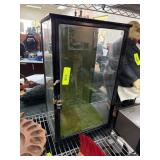 Glass Display Case With Padlock and No Key
