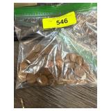 Bulk Bag of Circulated U.S. Cents Wheats and More