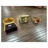 Three Unique Rings in Mixed Materials
