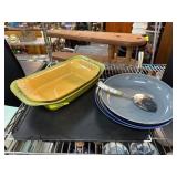 Cerutil Stoneware Dish and Assorted Plates