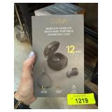 Delilah Wireless Earbuds with Portable Charging Ca