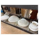Frosted Glass and Brass Lighting Shades