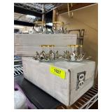 Crystal and Gold Candle Holders