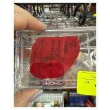 Red Fabric Swatch Signed by Juan Gonzalez