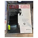 Scarface Poster Featuring Al Pacino, Framed