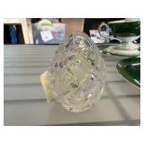 Faberge Crystal Egg with Engraved Base