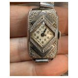Elgin Ladies Wristwatch with Engraved Case