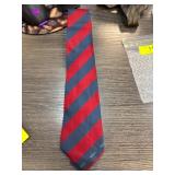 Gucci Red and Blue Striped Silk Menï¿½s Tie