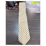 Yellow Cromwell & Stokes Silk Tie with Geometric P
