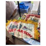 Lot: Fort Carson Souvenirs, Colorado Textile, Disn