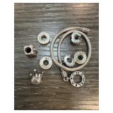 Sterling Silver Charm Bracelet With Beads