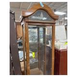 Wooden Curio Cabinet with Glass Display