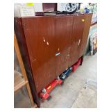 Wooden Freestanding Storage Cabinet with Shelves