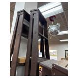 Brown Wooden Folding Ladder