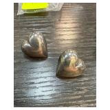 Sterling Silver Heart-Shaped Earrings
