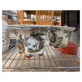 Chinese Porcelain Planters with Phoenix Motif