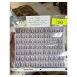 1952 US NATO Commemorative Mint Stamp Sheet