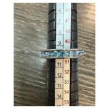 Dyrberg/Kern Silver Ring with Blue Stones