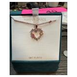Harper Grace 18K Plated Heart Pendant Necklace