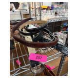 Leather Belts with Metal Buckles