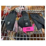 Three Black Fabric Gun Holsters