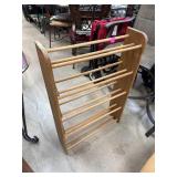 Wooden Shoe Rack With Multiple Bars