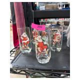 Santa Claus-Themed Drinking Glasses