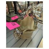 Murano White Cristal Handcrafted Art Glass Vase