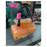 Glass Handbag-Shaped Decorative Vase