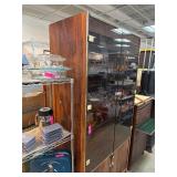 Mid-Century Wood and Glass Display Cabinet