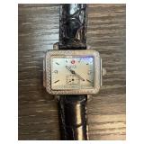 Michele Deco Square Dial Watch w Diamond Accents&n