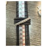 18 Karat Gold Stainless Steel and Diamond Ring