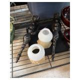 Decorative Metal Wall Sconces with Glass Shades