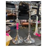 Silver-Toned Candlesticks, Made in India