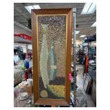 Framed Mid-Century Abstract Textured Wall Art