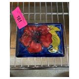 Moorcroft Rectangular Lidded Box With Floral Desig