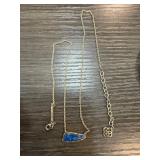 Kendra Scott Blue Stone Pendant Necklace