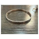 Sterling Silver Bangle with Inscription