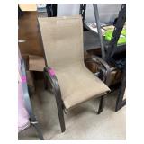 Two-Piece Outdoor Patio Chairs With Metal Frames